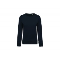 SWEAT SRA PUNHO E CÓS EM RIBE AZUL ESCURO K481